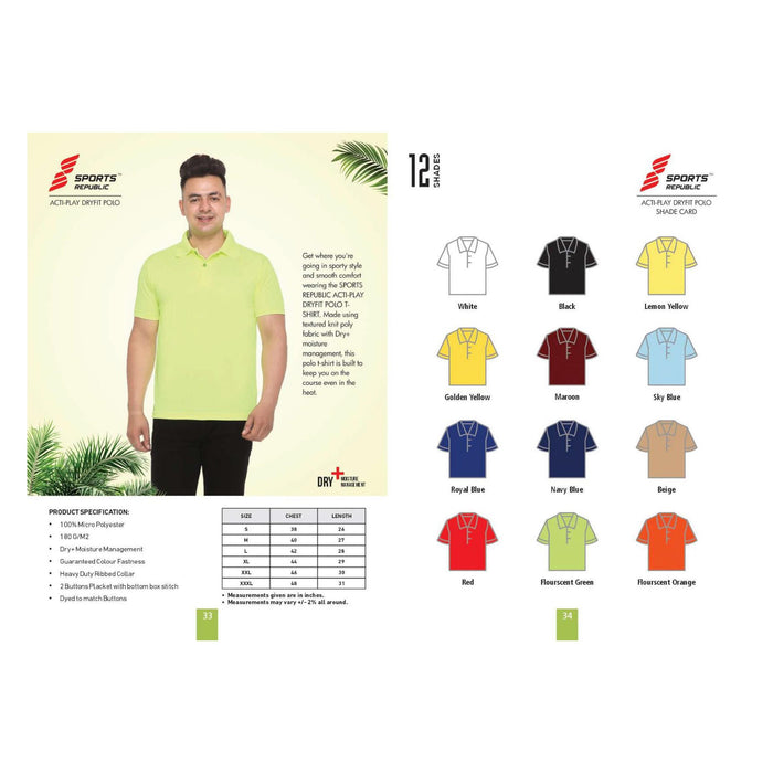 ACTI PLAY DRYFIT  - POLO T-SHIRT