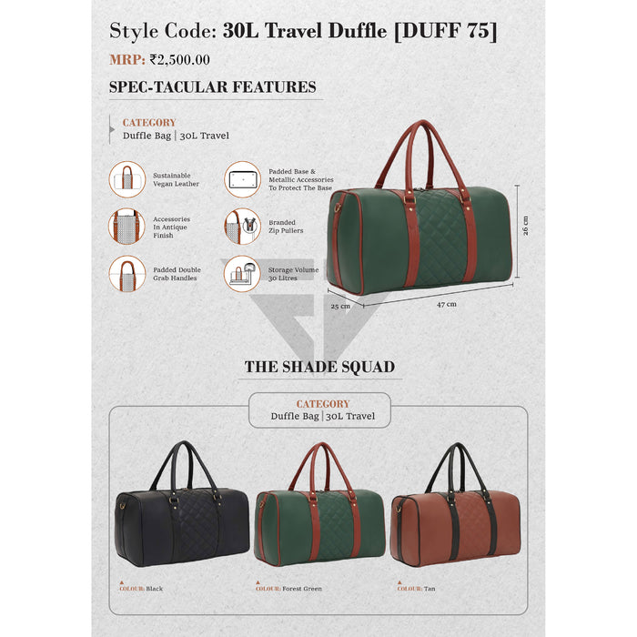 30L TRAVEL DUFFLE (DUFF 75)