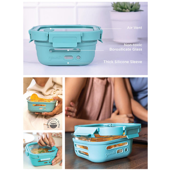 GLASAFE - FRESH GRIP TIFFEN - LUNCH BOX