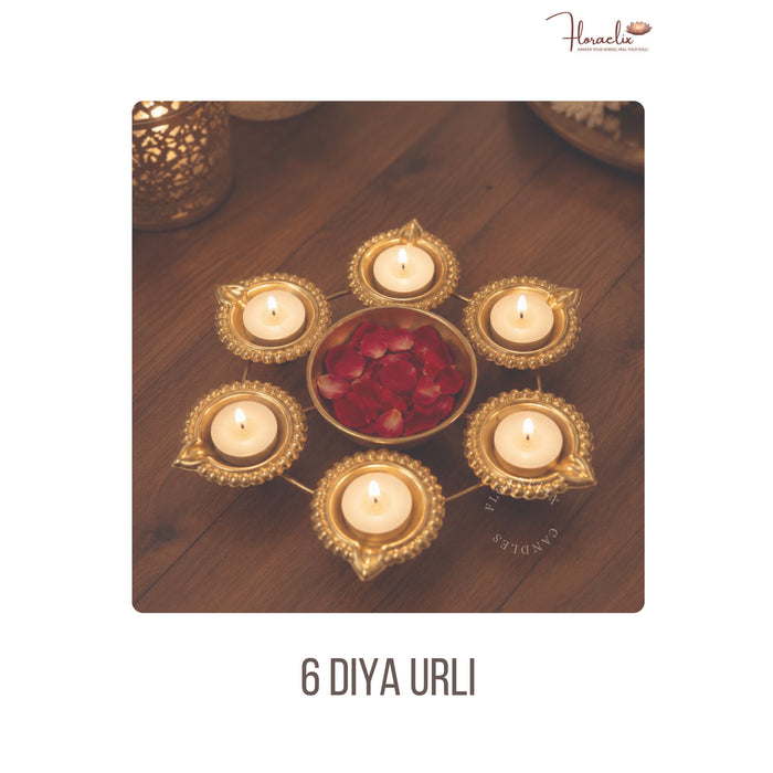 Floraelix - 6 Diya Urli JSFC053