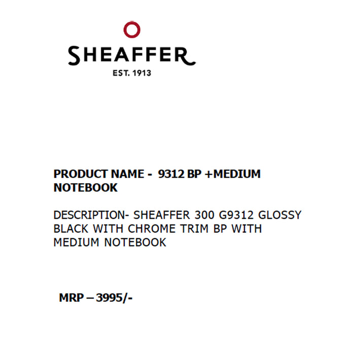 SHEAFFER - 9312 BP +  MEDIUM NOTEBOOK