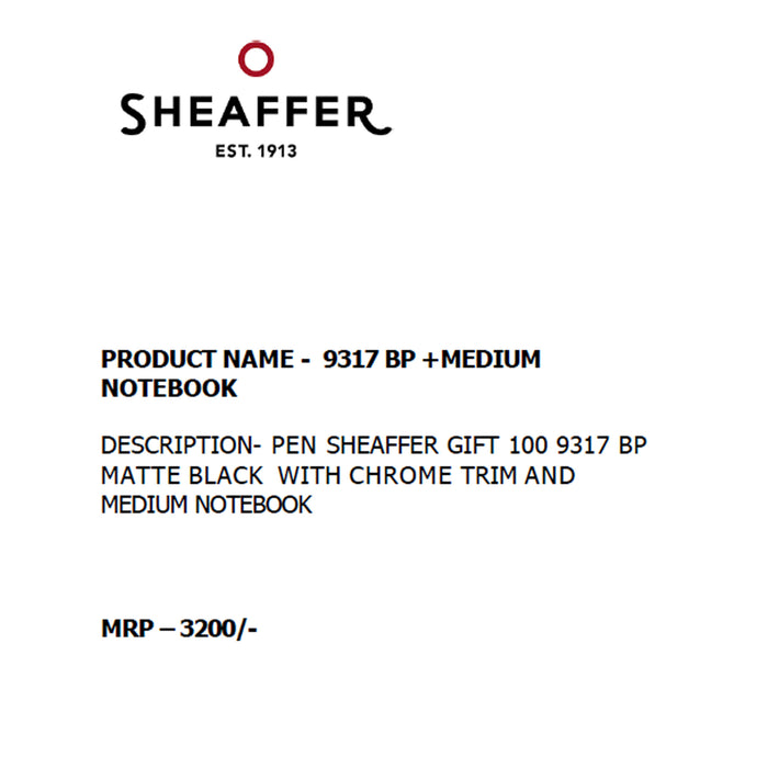 SHEAFFER - 9317 BP +  MEDIUM NOTEBOOK