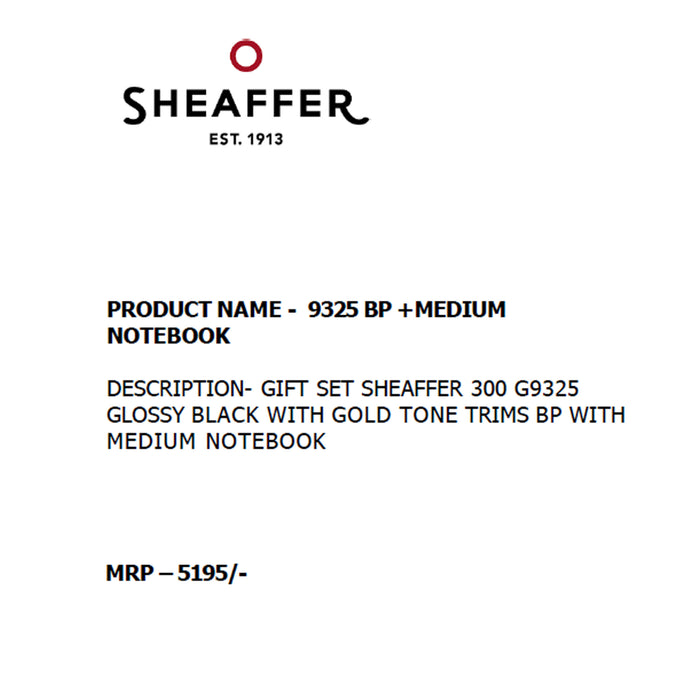 SHEAFFER - 9325 BP +  MEDIUM NOTEBOOK