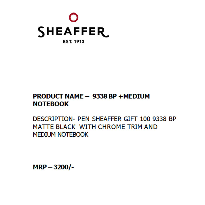 SHEAFFER - 9338 BP +  MEDIUM NOTEBOOK