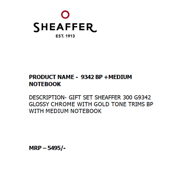 SHEAFFER - 9342 BP +  MEDIUM NOTEBOOK