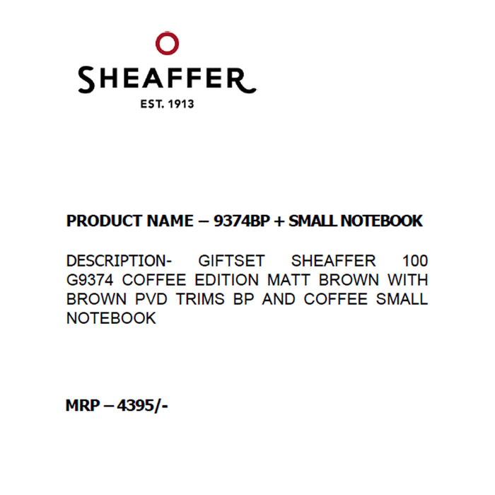 SHEAFFER - 9374 BP  + SMALL NOTEBOOK