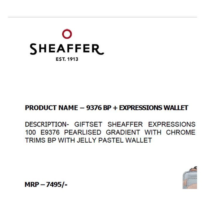 SHEAFFER - 9376 BP + EXPRESSIONS WALLET