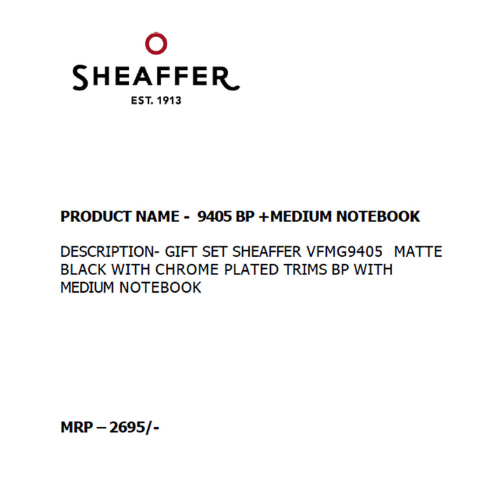 SHEAFFER - 9405 BP +  MEDIUM NOTEBOOK