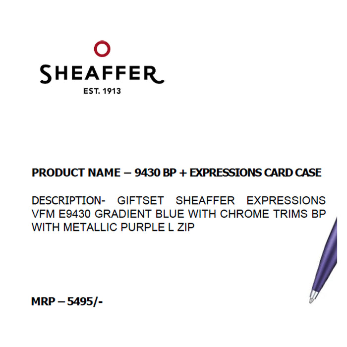 SHEAFFER - 9430 BP + EXPRESSIONS CARD CASE