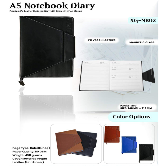 A5 Notebook Diary XG - NB02