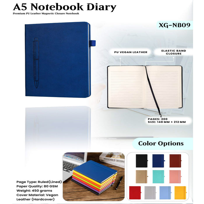 A5 Notebook Diary XG - NB09