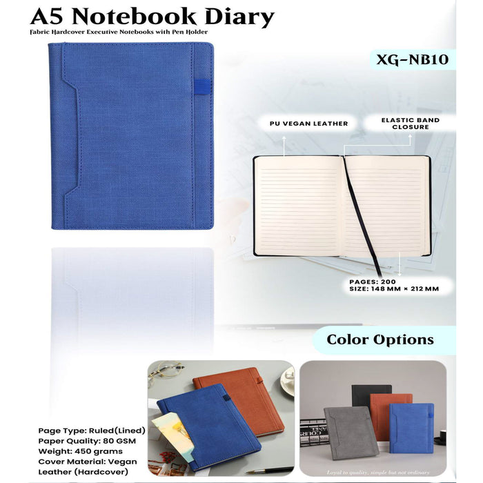 A5 Notebook Diary XG - NB10