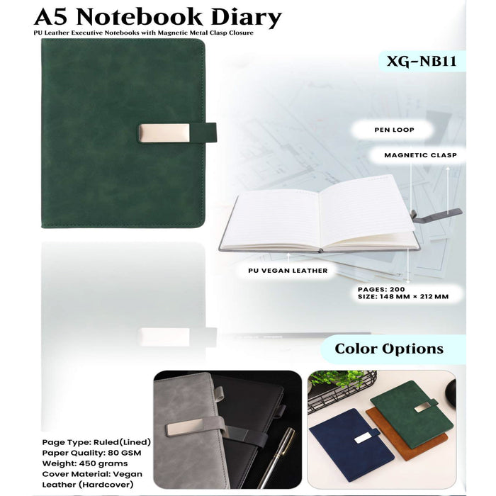 A5 Notebook Diary XG - NB11