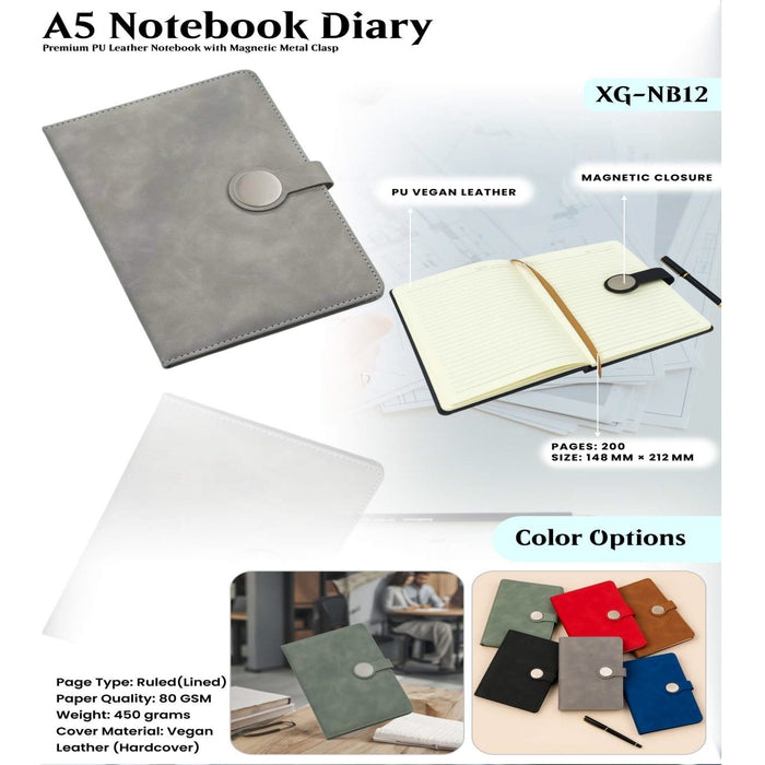 A5 Notebook Diary XG - NB12