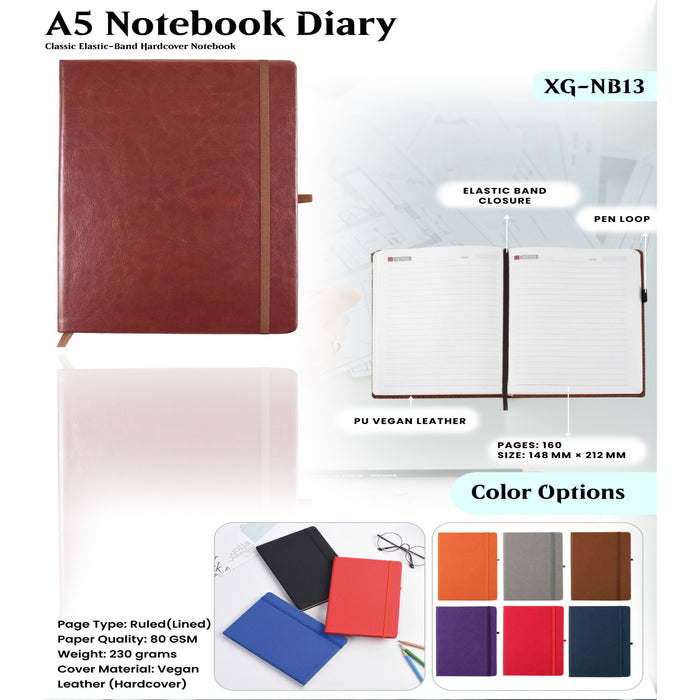 A5 Notebook Diary XG - NB13