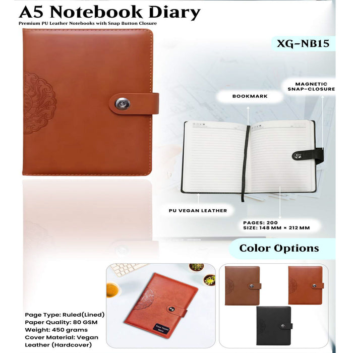 A5 Notebook Diary XG - NB15