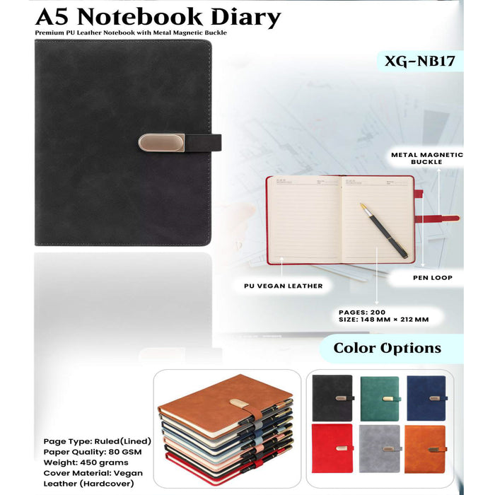 A5 Notebook Diary XG - NB17