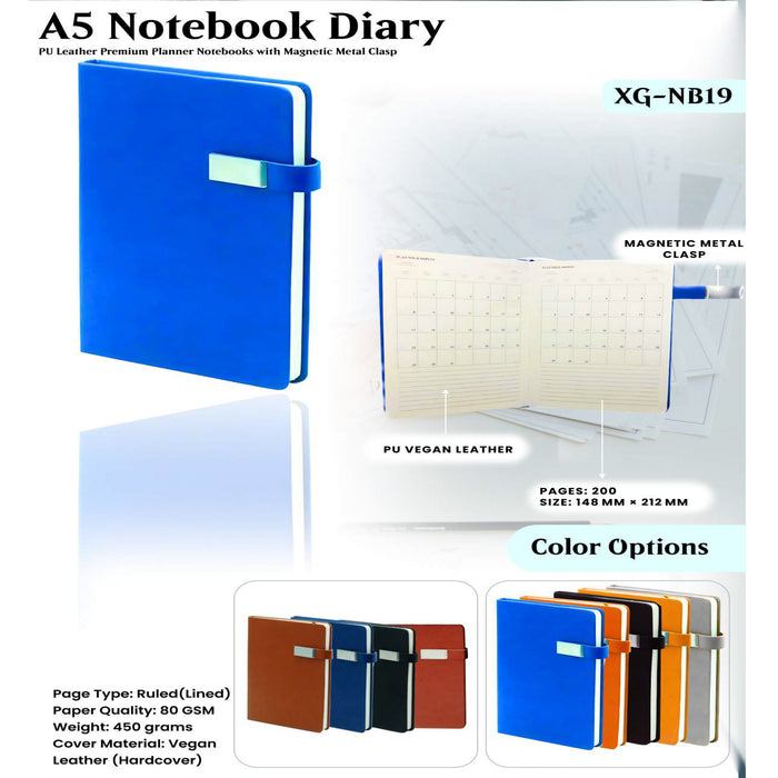 A5 Notebook Diary XG - NB19
