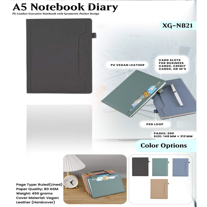 A5 Notebook Diary XG - NB21