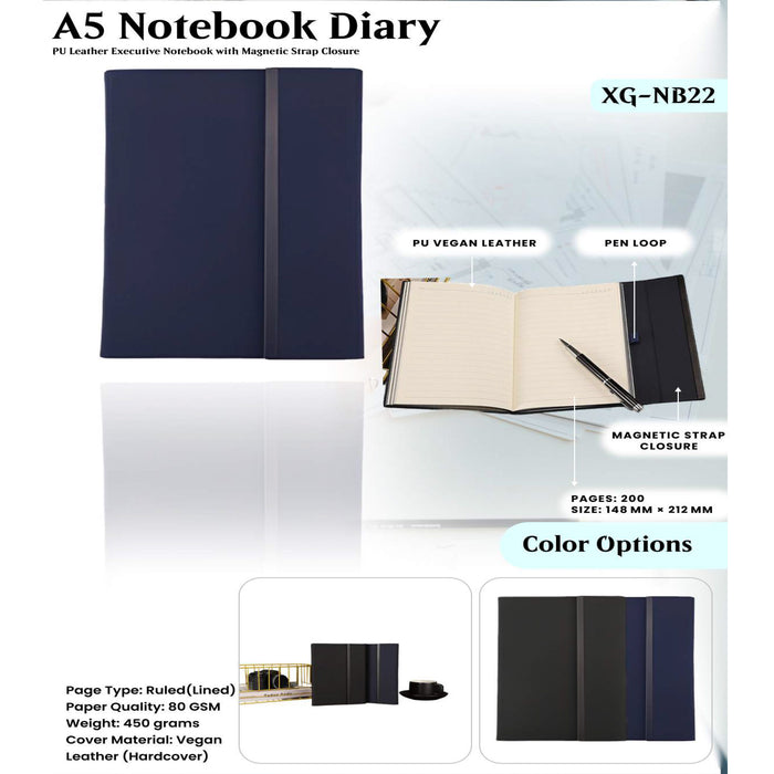 A5 Notebook Diary XG - NB22