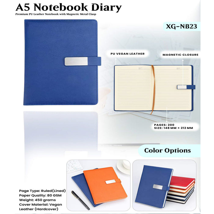 A5 Notebook Diary XG - NB23