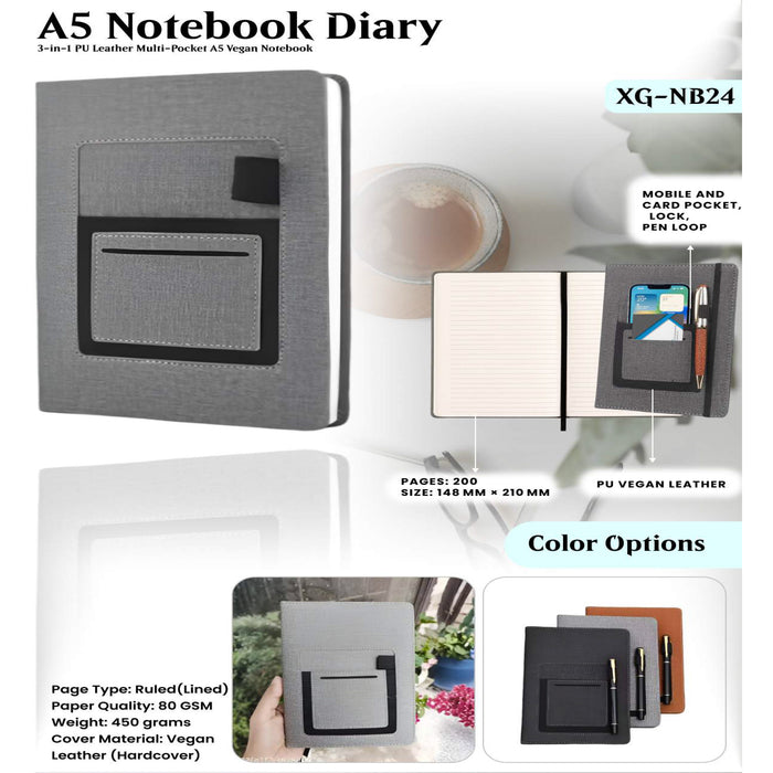 A5 Notebook Diary XG - NB24