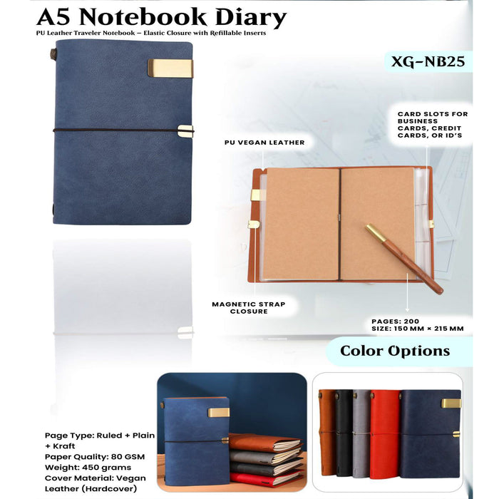 A5 Notebook Diary XG - NB25