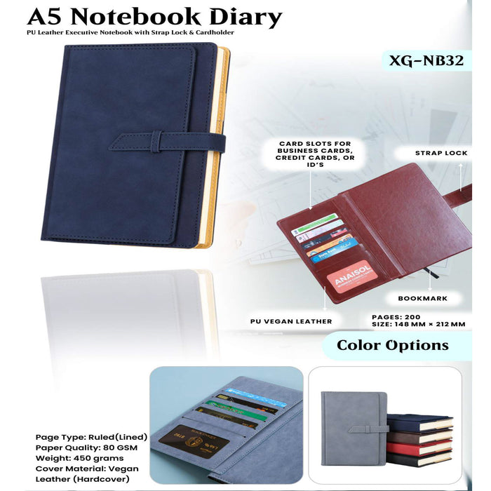 A5 Notebook Diary XG - NB32