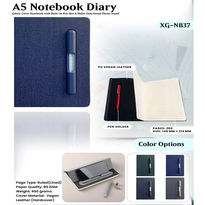 A5 Notebook Diary XG - NB37