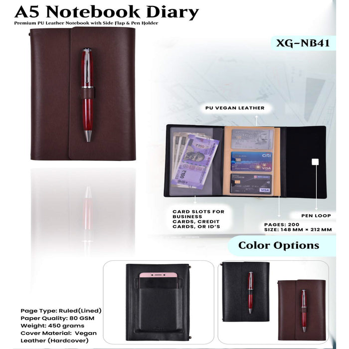 A5 Notebook Diary XG - NB41