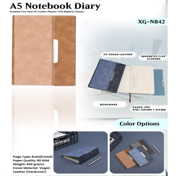 A5 Notebook Diary XG - NB42