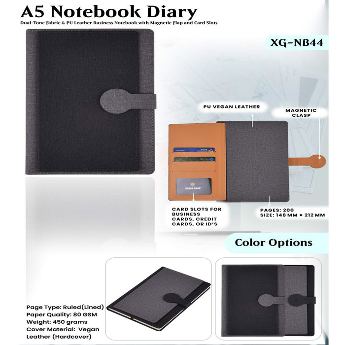 A5 Notebook Diary XG - NB44
