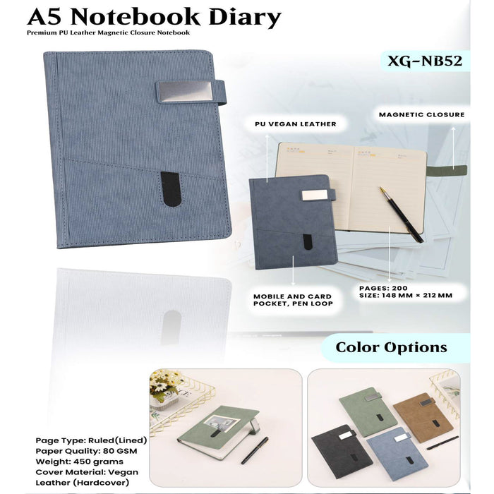 A5 Notebook Diary XG - NB52