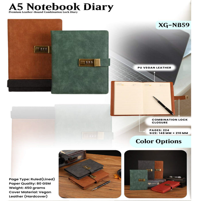A5 Notebook Diary XG - NB59