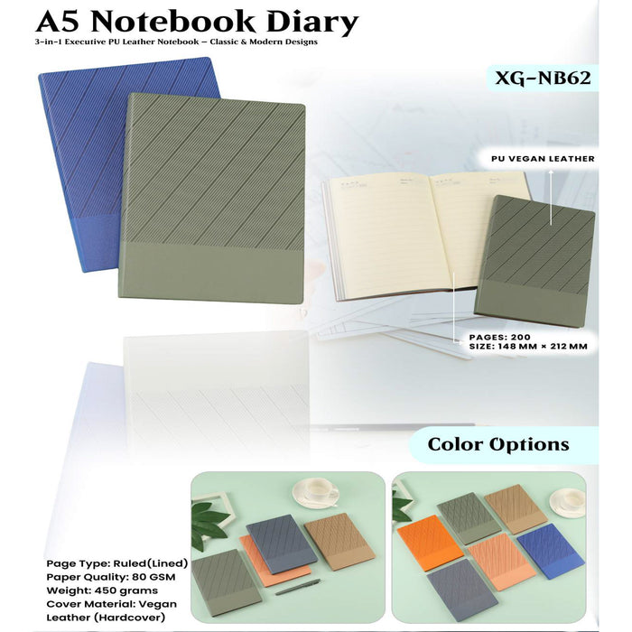 A5 Notebook Diary XG - NB62