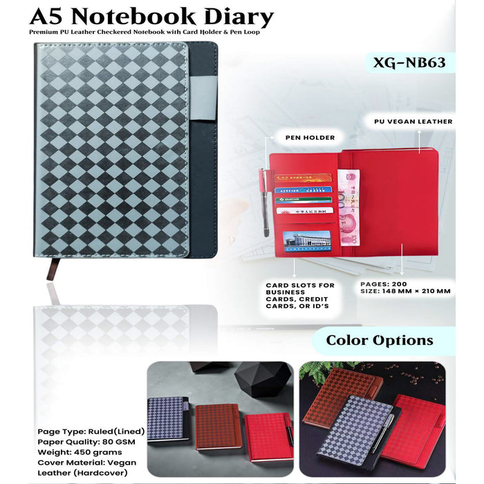 A5 Notebook Diary XG - NB63