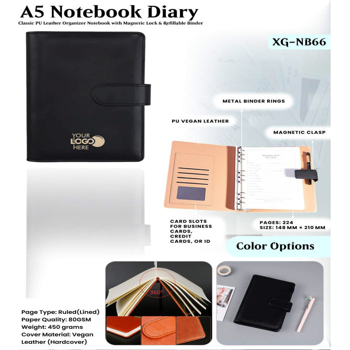 A5 Notebook Diary XG - NB66