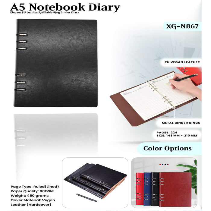 A5 Notebook Diary XG - NB67