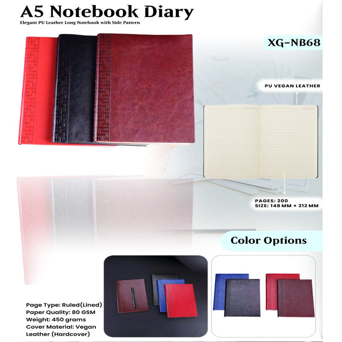 A5 Notebook Diary XG - NB68