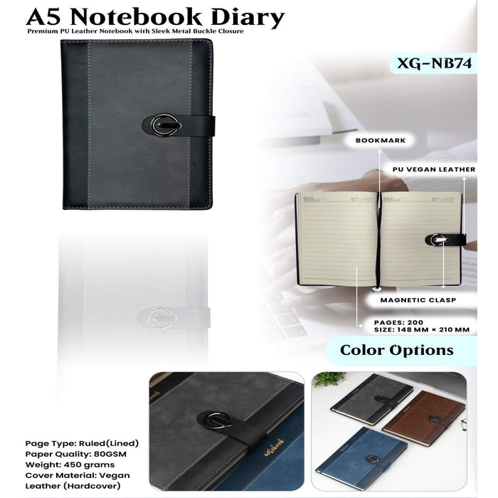 A5 Notebook Diary XG -NB74
