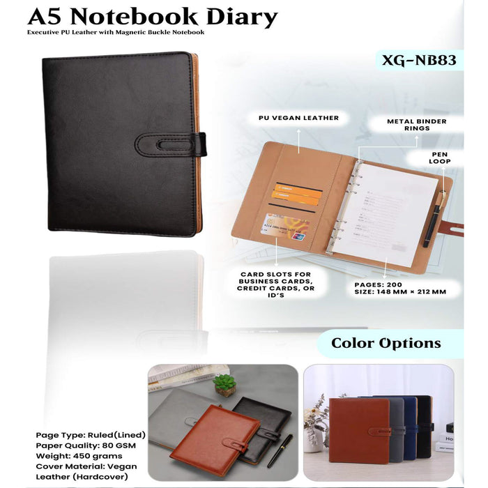 A5 Notebook Diary XG -NB83