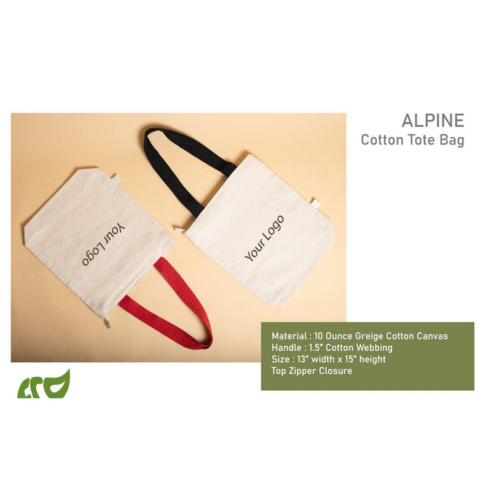 OBLIQUE - ALPINE COTTON TOTE - JUTE BAG