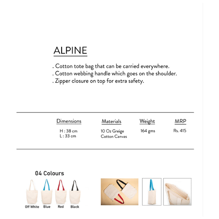 Oblique-Alpine Cotton Bag