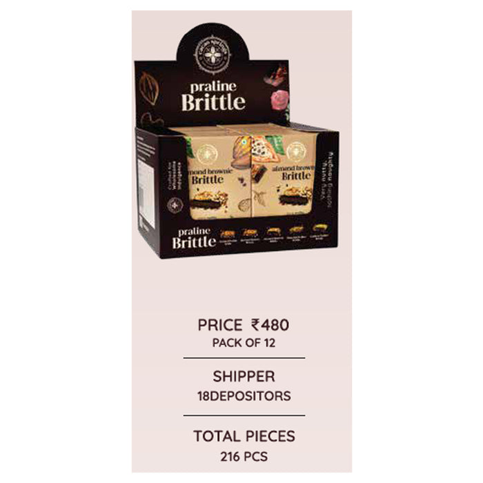 Cacao Springs - Almond Brownie Pack Of 12