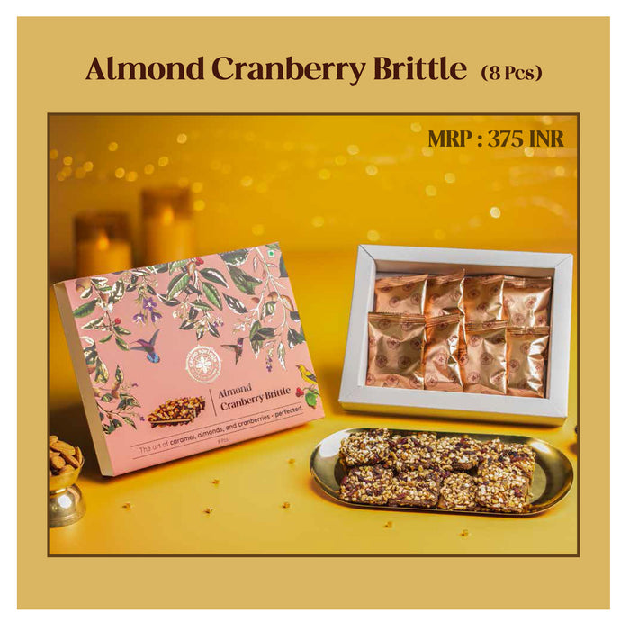 Cacao Springs - Almond Cranberry Brittle (8 Pcs)