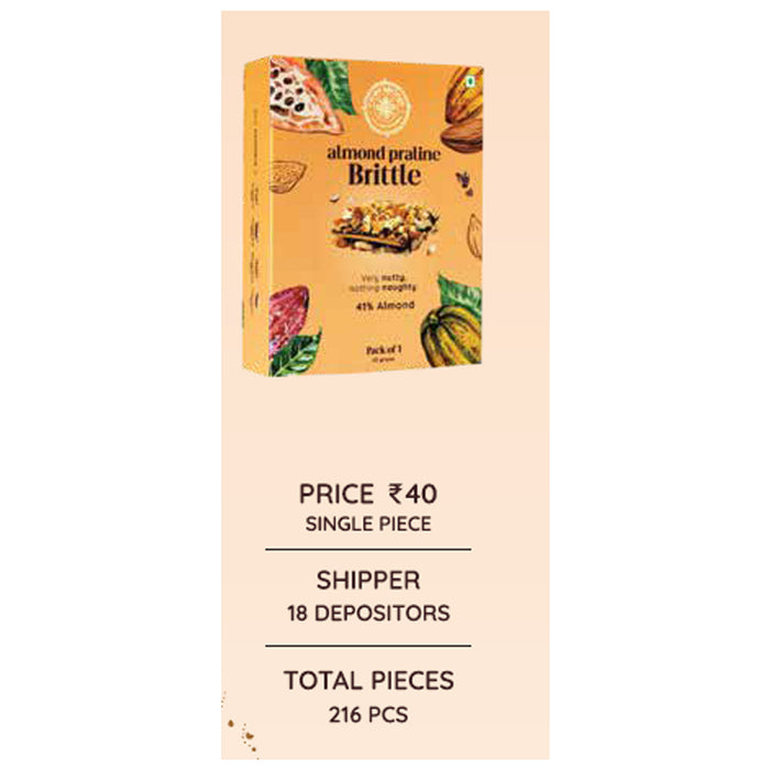 Cacao Springs - Almond Praline Brittle Single Piece