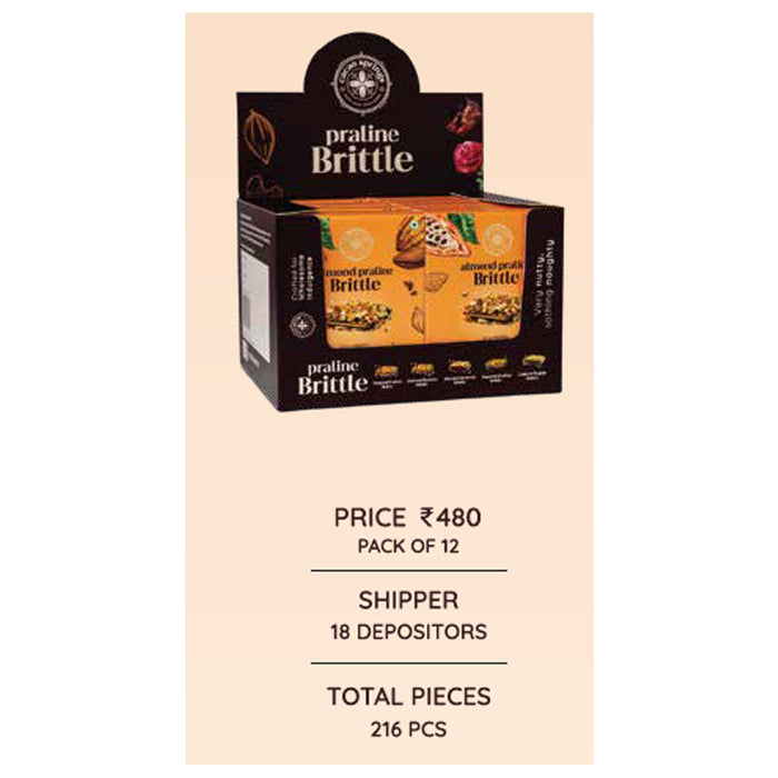 Cacao Springs - Almond Praline Brittle Pack Of 12