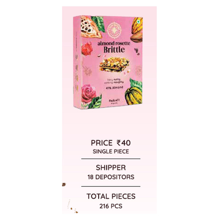 Cacao Springs - Almond Rosette Brittle Single Piece