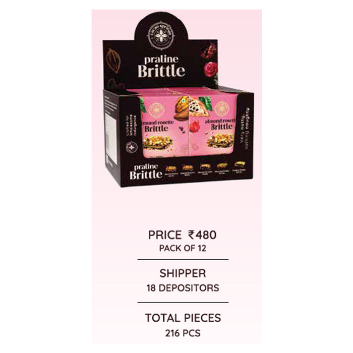 Cacao Springs - Almond Rosette Brittle Pack Of 12