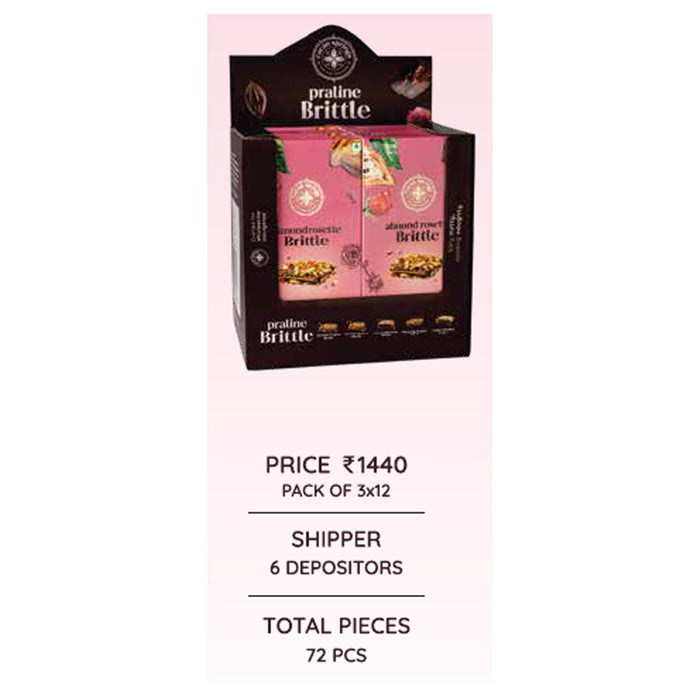 Cacao Springs - Almond Rosette Brittle Pack Of 3x12
